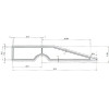 Trapezoidal rule 150 cm Intertool MT-2215