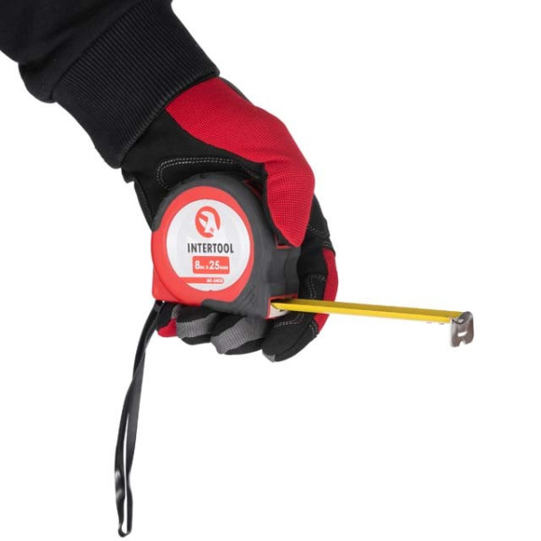 Рулетка с фиксатором 8 м x 25 мм Intertool MT-0408