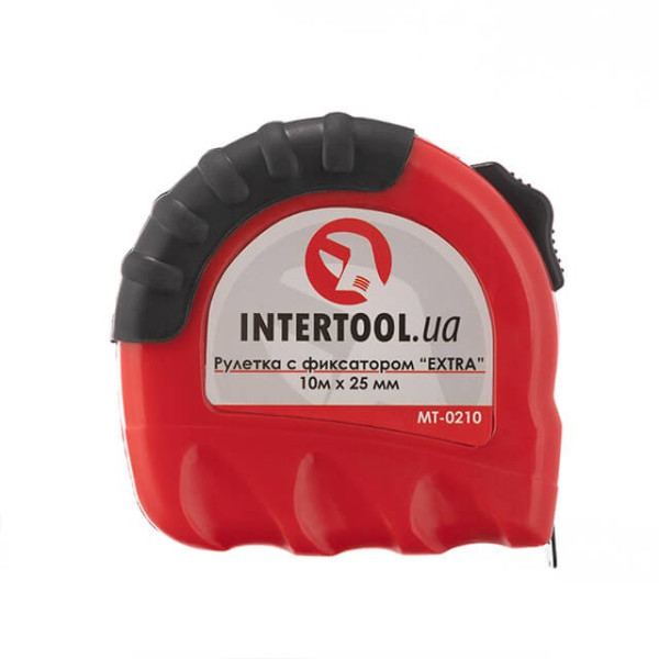 Рулетка з металевим полотном 10 м x 25 мм EXTRA Intertool MT-0210
