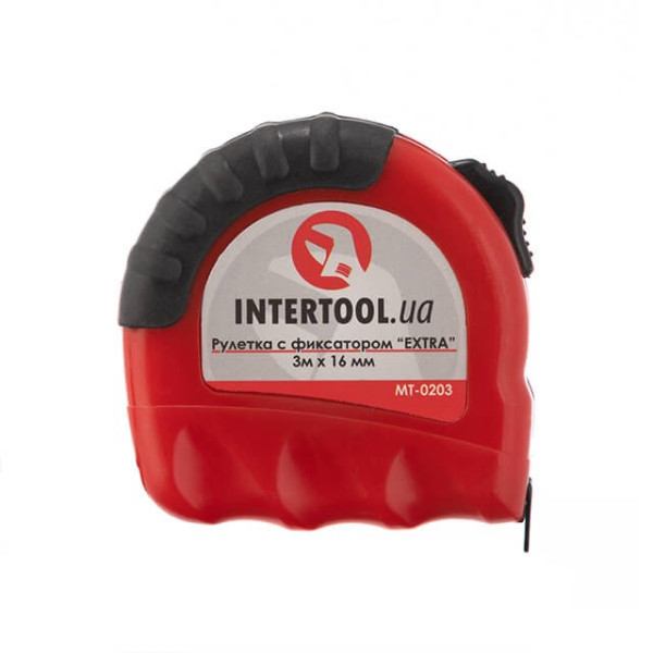 Tape measure with metal cloth 3 m x 16 mm EXTRA Intertool MT-0203