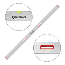 Ruler-level 2000 mm, 2 capsules, vertical and horizontal with handles Intertool MT-2120