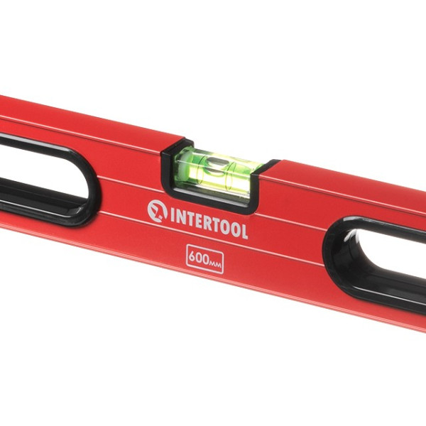 Рівень 600 мм, 3 вічка Intertool MT-1106