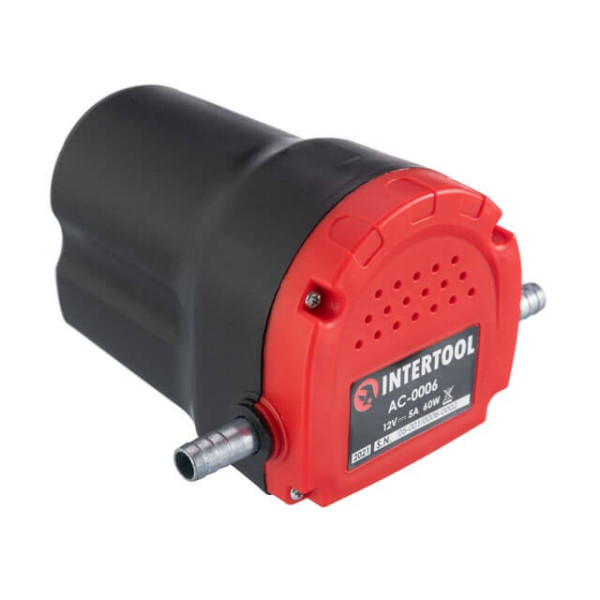 Насос вакуумний 12В для відкачування мастила та дизельного палива Intertool AC-0006