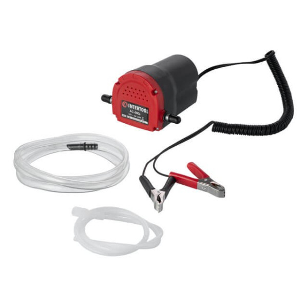 Насос вакуумний 12В для відкачування мастила та дизельного палива Intertool AC-0006