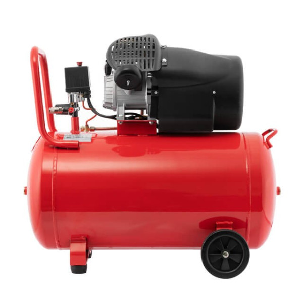 Компрессор 100 л, 2.23 кВт, 220 В, 10 атм, 354 л/мин, 2 цилиндра Intertool PT-0005