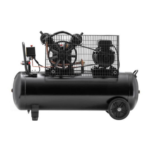 Compressor 100 l, 3 kW, 220 V, 10 atm, 500 l/min., 2 cylinders, STORM Intertool PT-0014