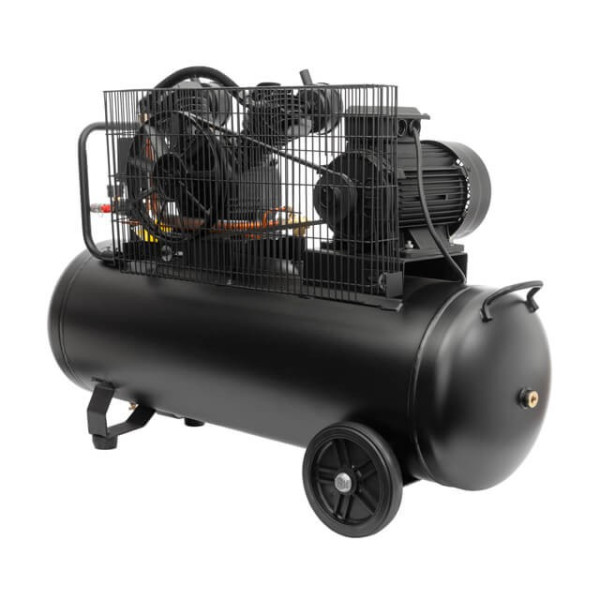 Compressor 100 l, 3 kW, 380 V, 10 atm, 500 l/min, 2 cylinders Intertool PT-0013