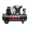 Compressor 100 l, 3 kW, 380 V, 10 atm, 500 l/min, 2 cylinders Intertool PT-0013