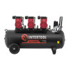 Compressor 100 l, 3x1.1 kW, 220 V, 8 atm, 480 l/min, 1400 rpm, low noise, oil-free, 6 cylinders Intertool PT-0028