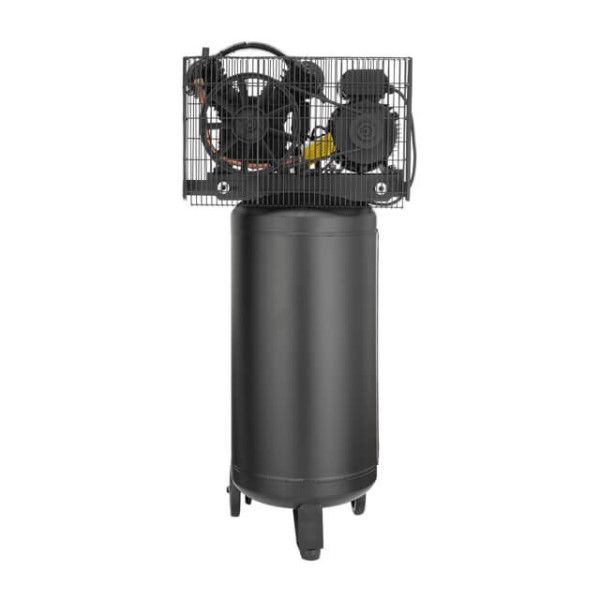 Compressor 100 l, vertical, 3 kW, 220 V, 10 atm, 500 l/min. 2 Intertool PT-0017 cylinders