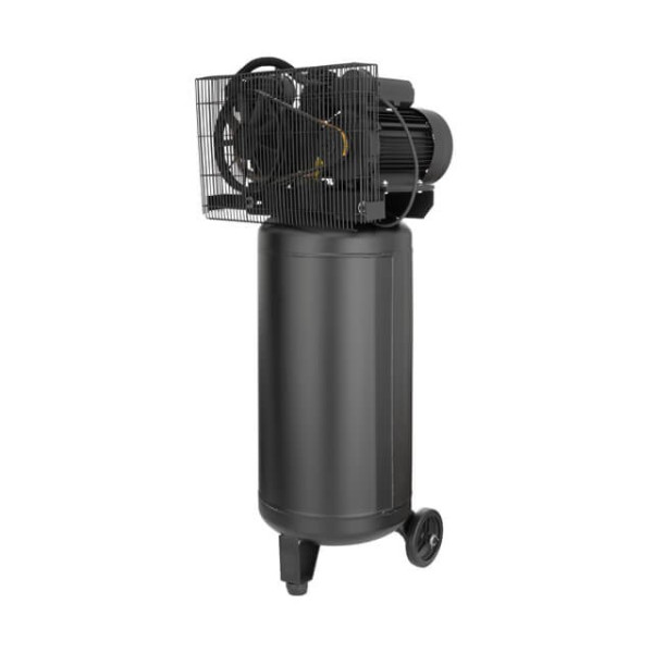 Compressor 100 l, vertical, 3 kW, 220 V, 10 atm, 500 l/min. 2 Intertool PT-0017 cylinders