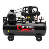 Compressor 200 l, 7.5 kW, 380 V, 10 atm, 1050 l/min, 3 cylinders Intertool PT-0040