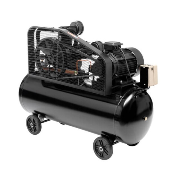 Compressor 200 l, 7.5 kW, 380 V, 10 atm, 1050 l/min, 3 cylinders Intertool PT-0040