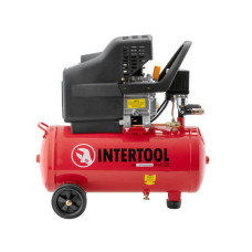 Compressor 24 l, 1.5 kW, 220 V, 8 atm, 206 l/min. Intertool PT-0009