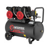 Compressor 50 l, 2x1.1 kW, 220 V, 8 atm, 400 l/min., 2800 rpm, oil-free, 4 cylinders Intertool PT-0030
