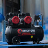 Compressor 50 l, 2x1.1 kW, 220 V, 8 atm, 400 l/min., 2800 rpm, oil-free, 4 cylinders Intertool PT-0030