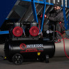 Compressor 50 l, 2x1.1 kW, 220 V, 8 atm, 400 l/min., 2800 rpm, oil-free, 4 cylinders Intertool PT-0030