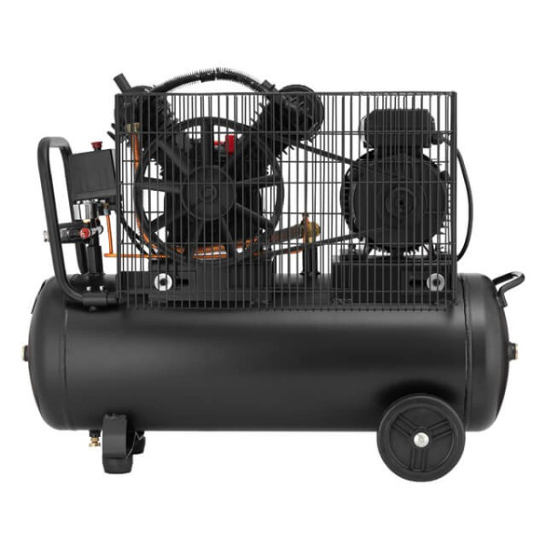 Compressor 50 l, 3 kW, 220 V, 10 atmospheres 500 l/min, 2 cylinders Intertool PT-0016