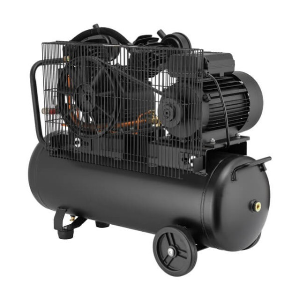 Compressor 50 l, 3 kW, 220 V, 10 atmospheres 500 l/min, 2 cylinders Intertool PT-0016