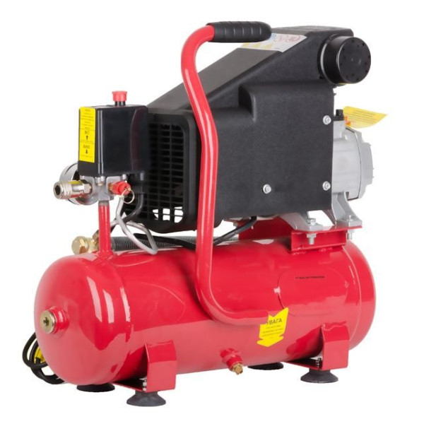 Компрессор 9 л, 0.75 кВт, 220 В, 8 атм, 160 л/мин Intertool PT-0002