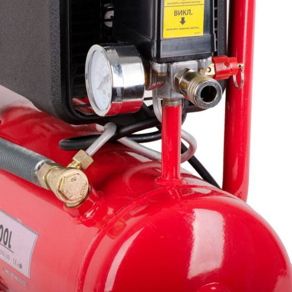 Компрессор 9 л, 0.75 кВт, 220 В, 8 атм, 160 л/мин Intertool PT-0002