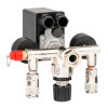 Pressure switch assembly (pressure switch, reducer, 2 manometers, safety valve, two outputs) Intertool PT-9094