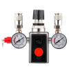Pressure switch assembly (pressure switch, reducer, 2 manometers, safety valve, two outputs) Intertool PT-9094