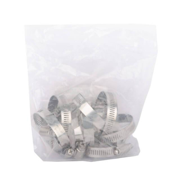Clamp stainless steel 12.7 mm, D - 33-57 mm Intertool TC-1133