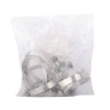 Clamp stainless steel 12.7 mm, D - 52-76 mm Intertool TC-1152