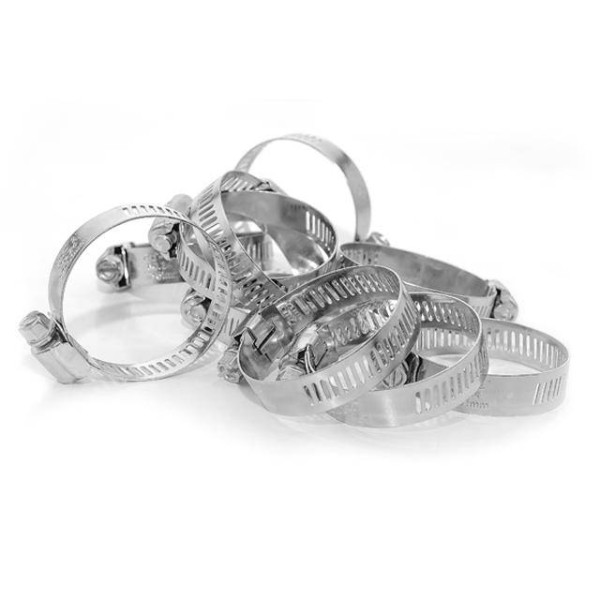 Galvanized steel clamp 12.7 mm, D - 27-51 mm Intertool TC-0127
