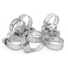 Galvanized steel clamp 8 mm, D - 13-23 mm Intertool TC-0013
