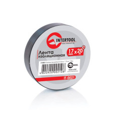 Insulating tape 0.15 mmx17 mmx20 m black (pack of 10 pcs) Intertool IT-0021