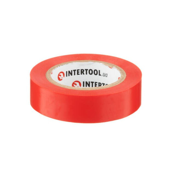 Insulating tape, 17 mm*10 m*0.15 mm, red Intertool IT-0030