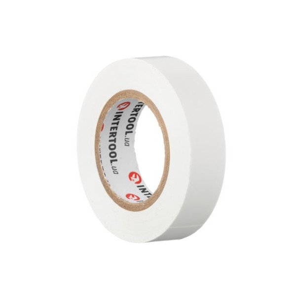 Insulating tape, 17 mm*15 m*0.15 mm, white Intertool IT-0043