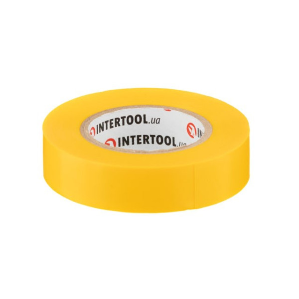 Insulating tape, 17 mm*15 m * 0.15 mm, yellow Intertool IT-0042