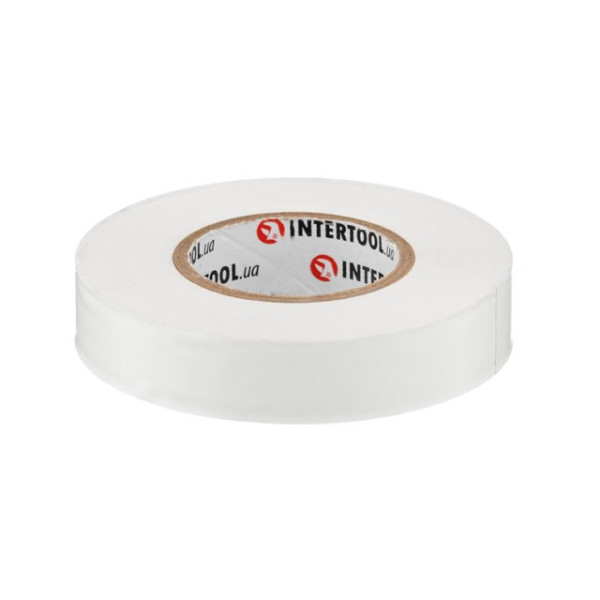 Стрічка ізоляційна, 17 мм*25 м *0,15 мм, біла Intertool IT-0063