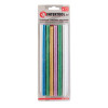 Set of colored mother-of-pearl adhesive rods 11.2 mm*200 mm, 12 pcs Intertool RT-1035