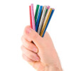 Set of colored mother-of-pearl glue sticks 7.4 mm*100 mm, 12 pcs Intertool RT-1033