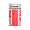 A set of red adhesive rods 7.4 mm*100 mm, 12 pcs. Intertool RT-1043