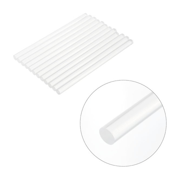Set of transparent adhesive rods 11.2 mm * 200 mm, 12 pcs Intertool RT-1020