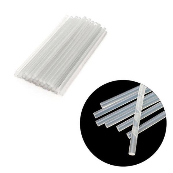 A set of transparent adhesive rods 11.2 mm * 300 mm, pack. 1 kg Intertool RT-1025