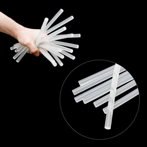 A set of transparent adhesive rods 11.2 mm * 300 mm, pack. 1 kg Intertool RT-1026