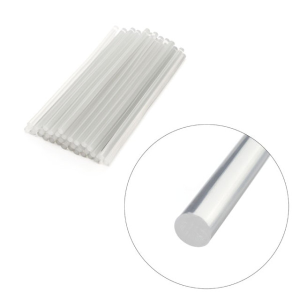 A set of transparent adhesive rods 11.2 mm * 300 mm, pack. 1 kg Intertool RT-1026