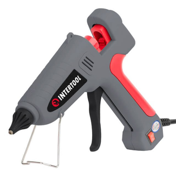 Glue gun 100 W, 230 V, 215-230 °C for rods 10.8-11.5 mm, 13-30 g/min. Intertool RT-1106