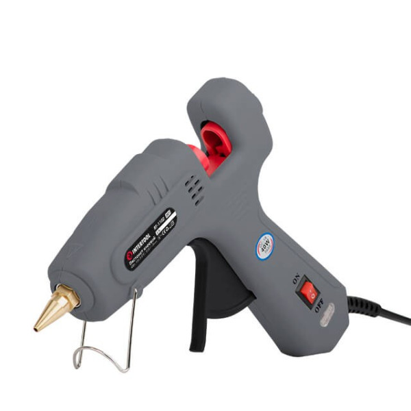 Glue gun 40 W, 230 V, 180-195 °C for rods 10.8-11.5 mm, 10-16.5 g/min. Intertool RT-1102