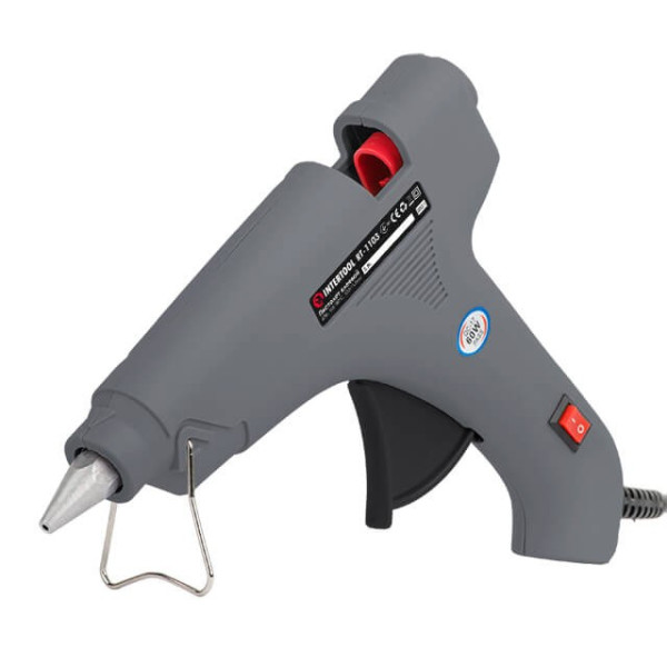 Glue gun 60 W, 230 V, 165-180 °C for rods 10.8-11.5 mm, 8-20 g/min. Intertool RT-1103