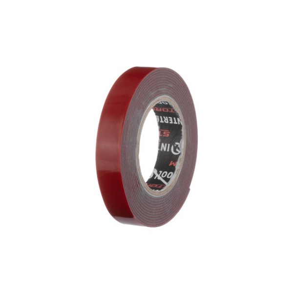 Double-sided adhesive tape AUTO FIX, 12 mm*2 m*1 mm, gray, foamed acrylic, STORM Intertool KT-0828