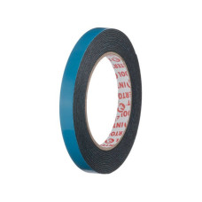 Double-sided automotive adhesive tape, 12 mm*5 m*1 mm, black, foamed polyethylene Intertool KT-0811