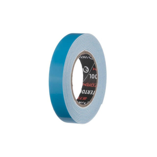 Double-sided adhesive tape PROF FIX, 12 mm*2 m*1 mm, white, foamed polyethylene, STORM Intertool KT-0820