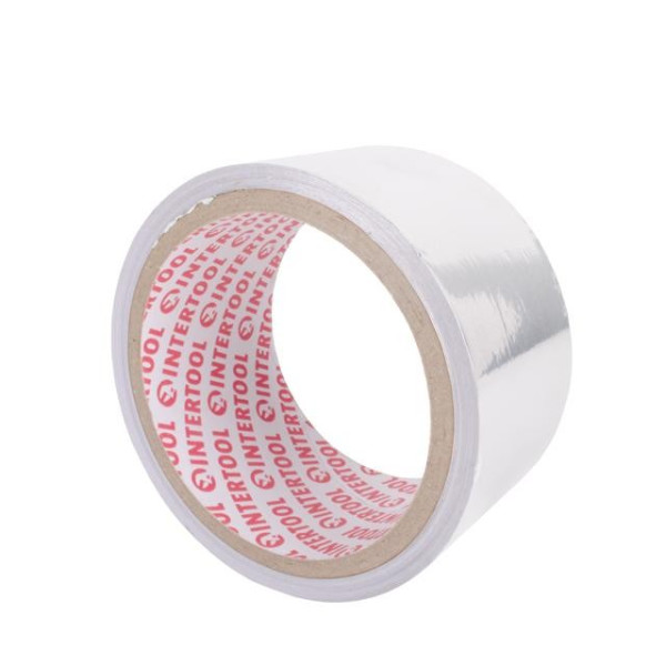 Heat-resistant aluminum tape 50 mm*10 m. Intertool KT-0991